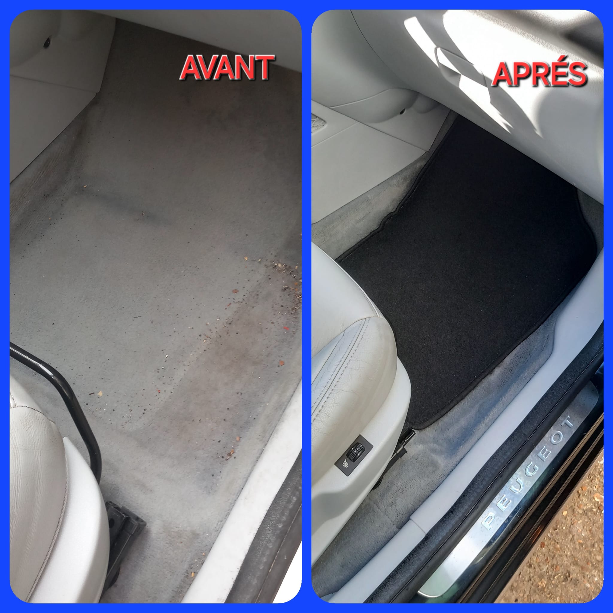 Canapé en coin avec finition après nettoyage professionnel par Kassclean